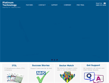 Tablet Screenshot of platinum-technology.co.uk